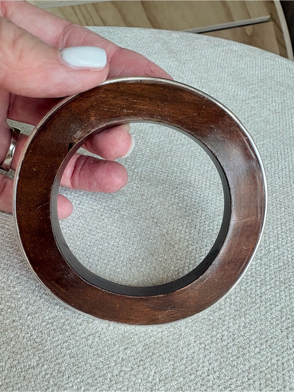 Silpada Wavy Rosewood Sterling SIlver Bangle Bracelet, B1622 - Picture 6 of 7